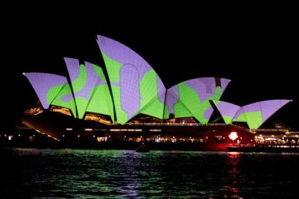 Opera House at night